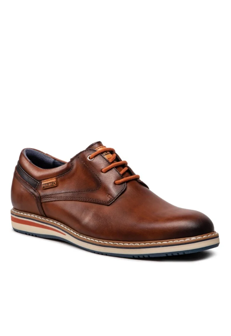 Pantofi barbati,  300890561, Maro, Piele naturala,