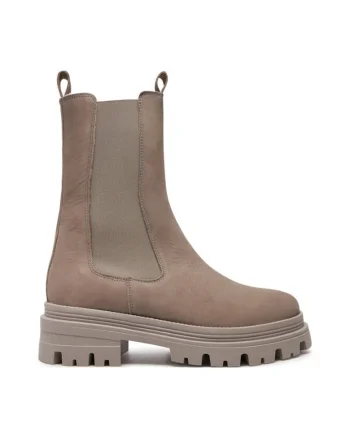 Ghete dama,  304121, Piele naturala, Gri,