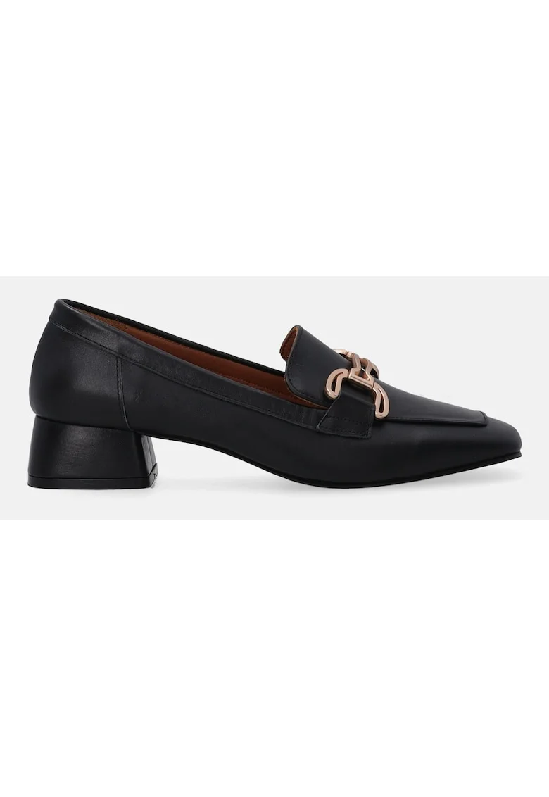 Pantofi loafer cu toc patrat