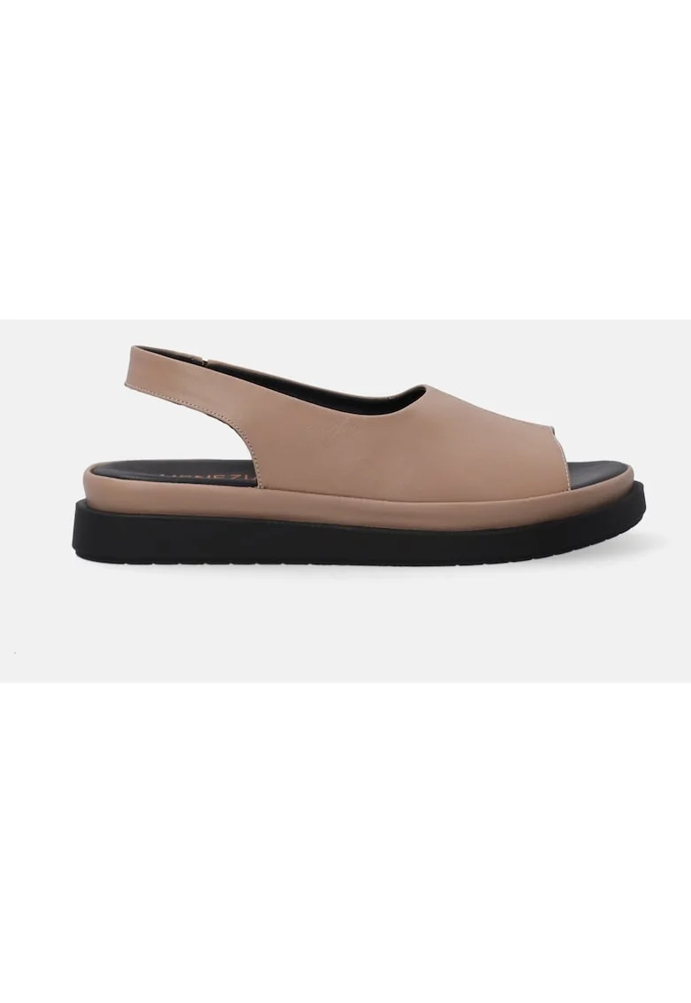Sandale cu bareta elastica din piele naturala