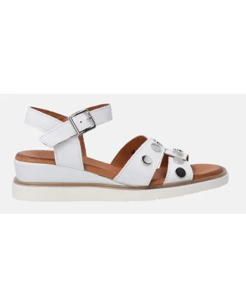 Sandale uni wedge din piele
