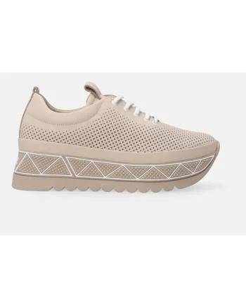 Pantofi din piele cu talpa wedge