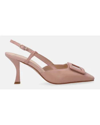 Pantofi Din Piele Lacuita Cu Toc Stiletto