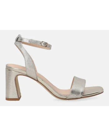 Sandale elegante din piele cu toc inalt