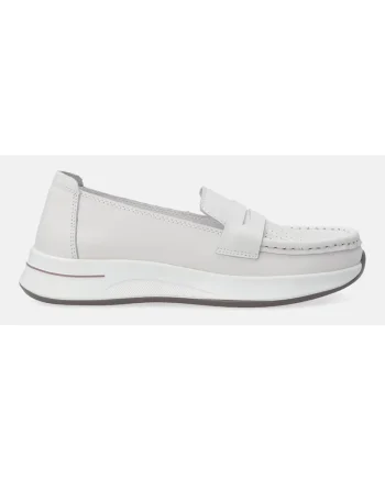Pantofi Loafer din piele cu detalii perforate