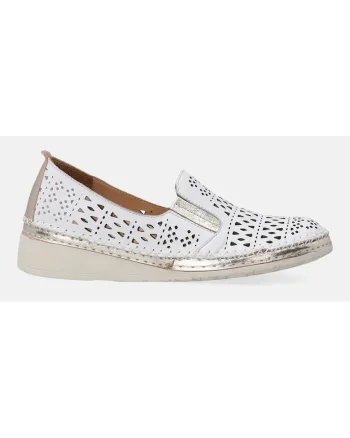 Espadrile din piele cu snururi de ajustare