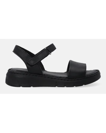 Sandale demiwedge din piele