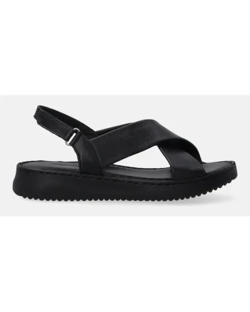 Sandale din piele naturala cu banda velcro