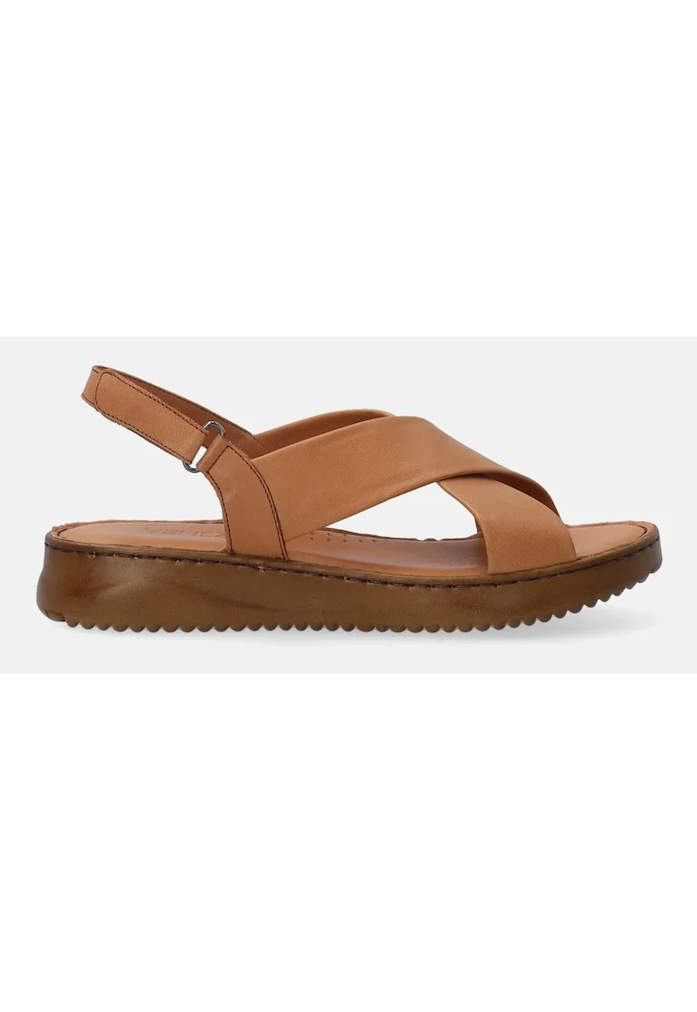 Sandale din piele naturala cu bareta velcro