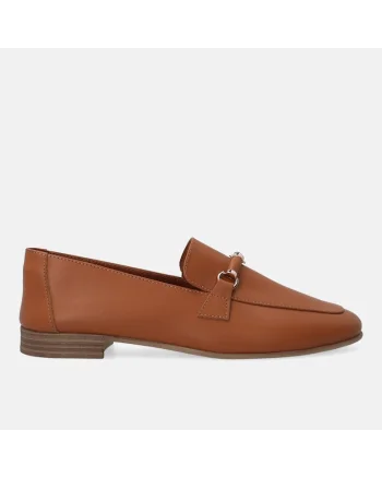 Pantofi loafer de piele cu garnitura decorativa