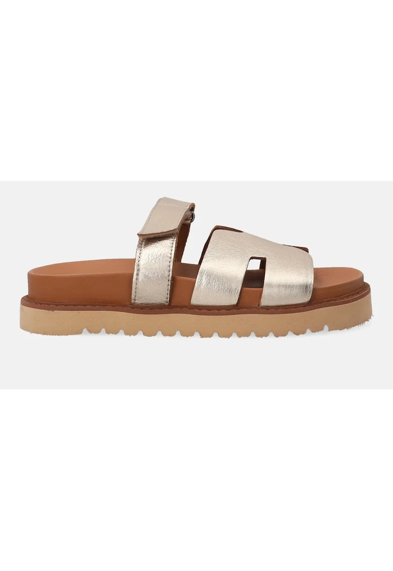 Papuci din piele, cu velcro