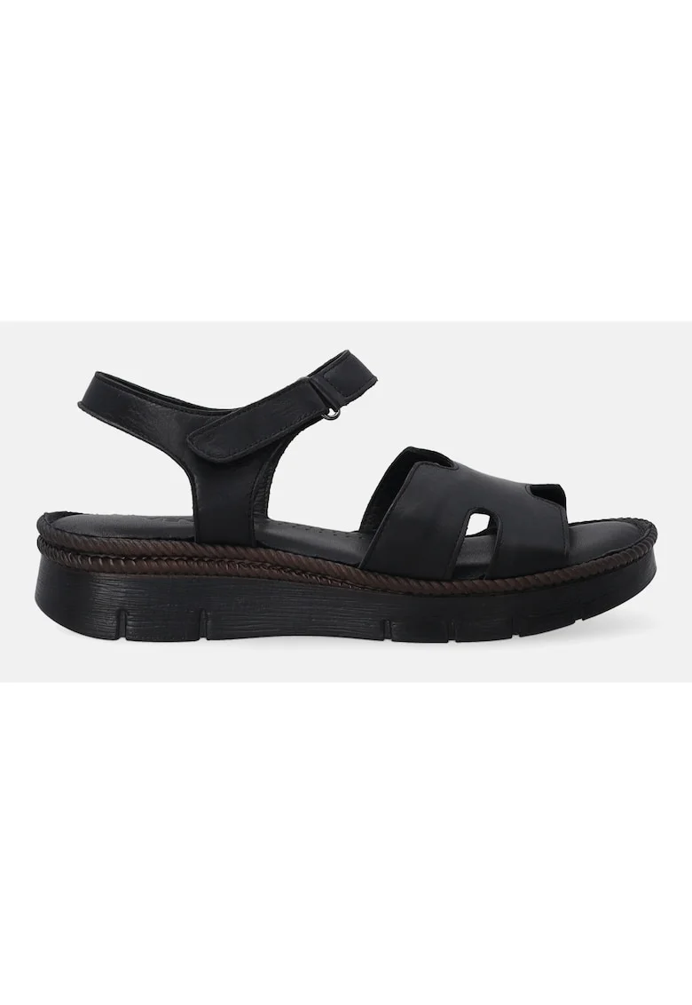 Sandale din piele cu banda velcro
