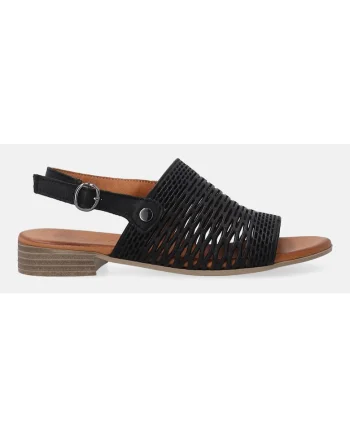 Sandale slingback de piele