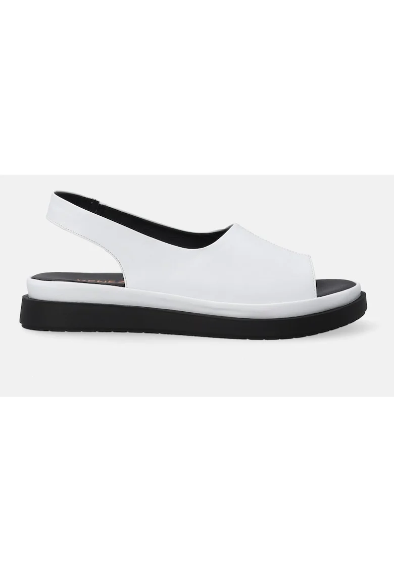 Sandale slingback din piele