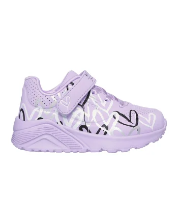 Pantofi sport Uno Lite de piele ecologica cu velcro, Lila