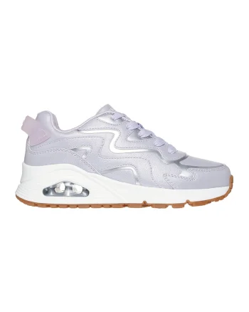 Pantofi sport cu garnituri metalizate, Albastru prafuit/Alb optic/Caramel