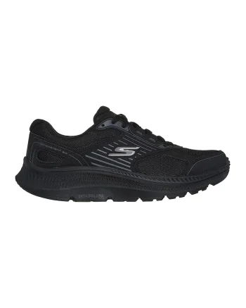 Pantofi sport Go Run Consistent 2.0 - Advan din material textil cu garnituri de piele, Negru