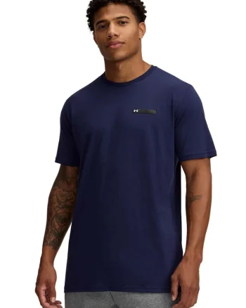 Tricou relaxed fit cu logo discret, Bleumarin