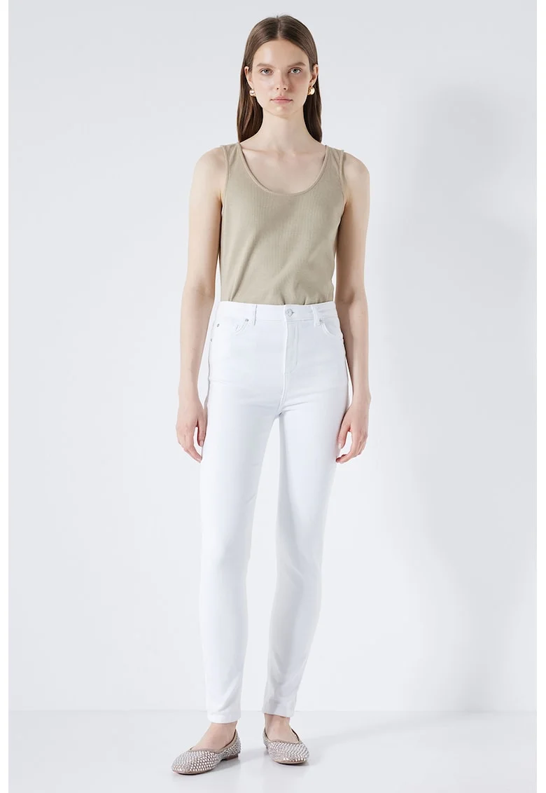 Blugi slim fit, Alb/Alb optic