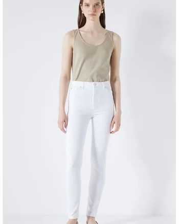 Blugi slim fit, Alb/Alb optic