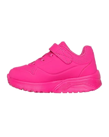 Pantofi sport Uno Lite de piele ecologica cu velcro, Fucsia