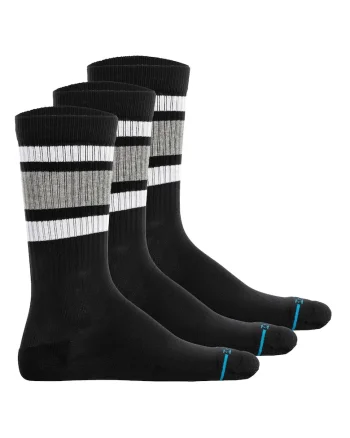 Set de sosete lungi unisex - 3 perechi, Negru