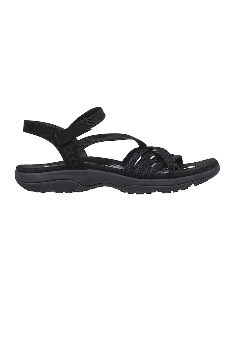 Sandale textile cu velcro Reggae, Negru