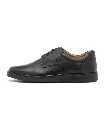 Pantofi din piele cu sireturi Stefano, Negru