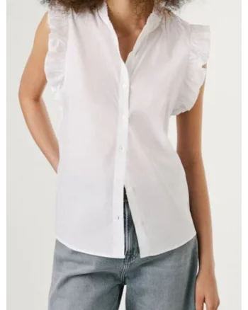 Bluza cu maneci cu volane