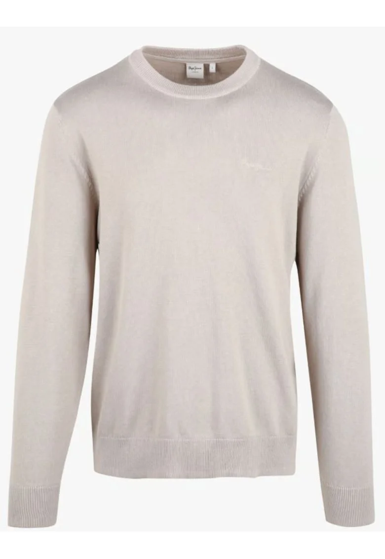 Bluza uni din bumbac regular fit