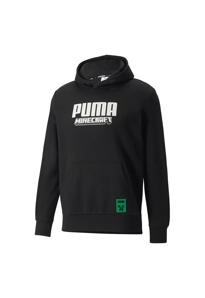 Hanorac cu logo MINECRAFT, Alb/Verde/Negru