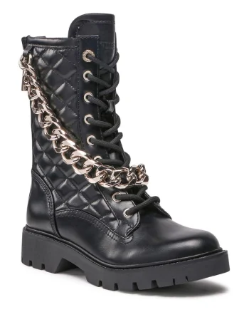 Ghete dama,  300738757, Piele ecologica, Negru, Negru