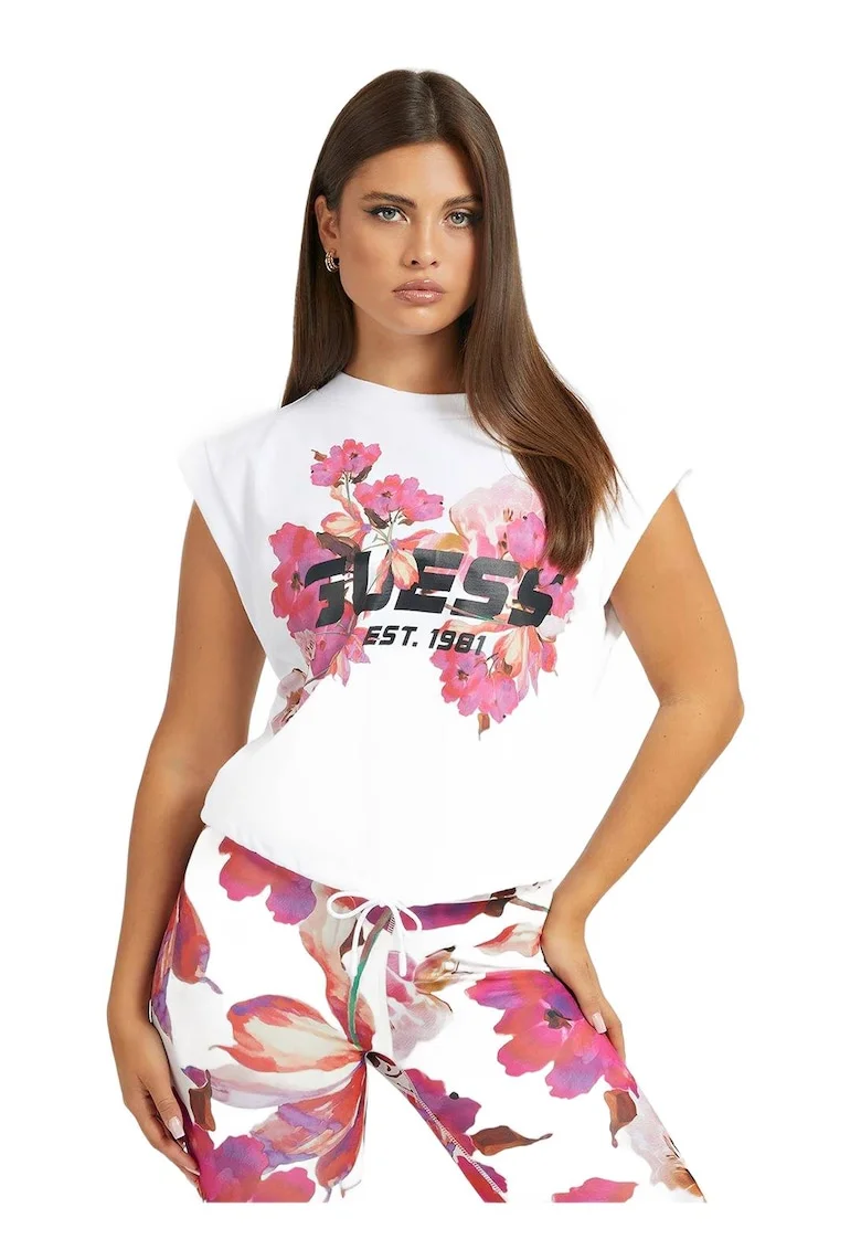 Tricou dama  Bumbac, Alb,