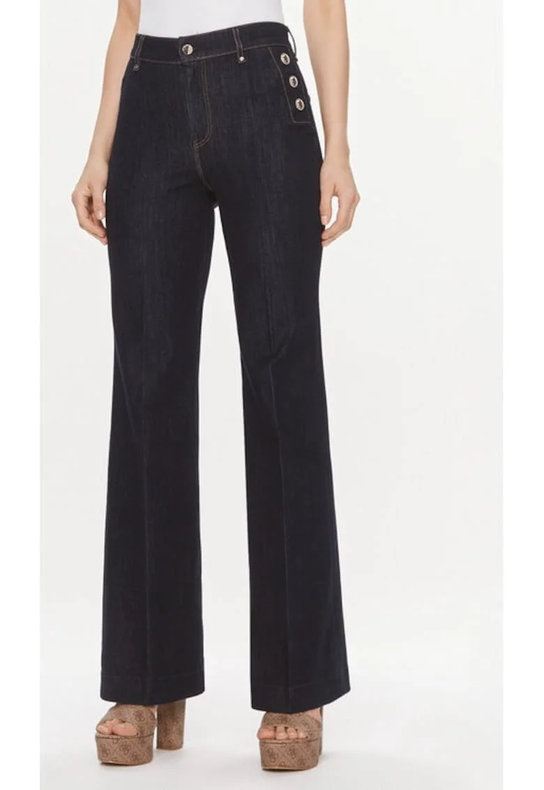 Blugi New Faye W4RA0P D2QU1 Bleumarin Relaxed Fit, Bumbac