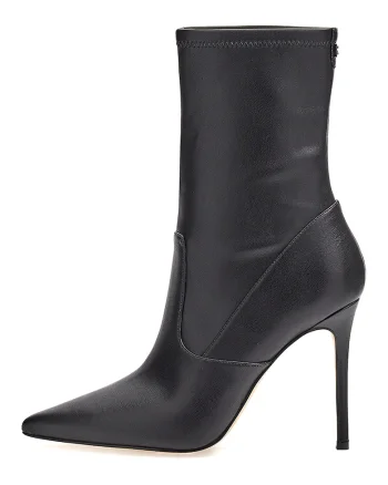 Botine de piele ecologica, Negru