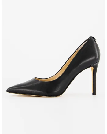 Pantofi din piele cu toc stiletto, Negru