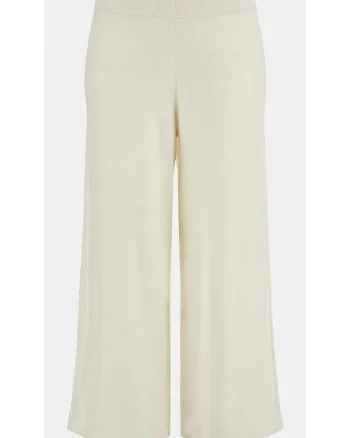 Pantaloni dama  Sintetic, Alb, Alb
