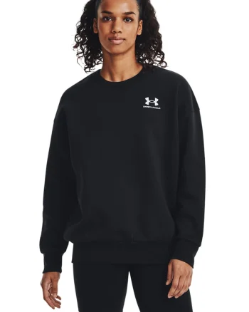 Bluza de trening din fleece cu maneci cazute Icon, Negru stins