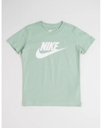 Tricou cu decolteu la baza gatului si imprimeu logo Futura, Verde deschis