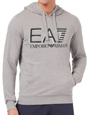 Hanorac pentru barbati, Emporio Armani  Bumbac, Gri/Negru, Gri