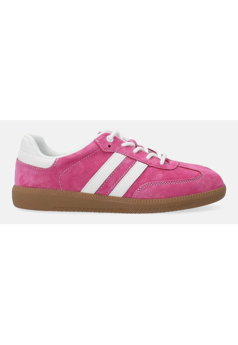 Pantofi sport din piele naturala cu detalii din piele