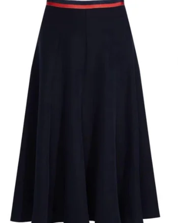 Fusta dama,  Poliester/Elastan, Bleumarin, Bleumarin