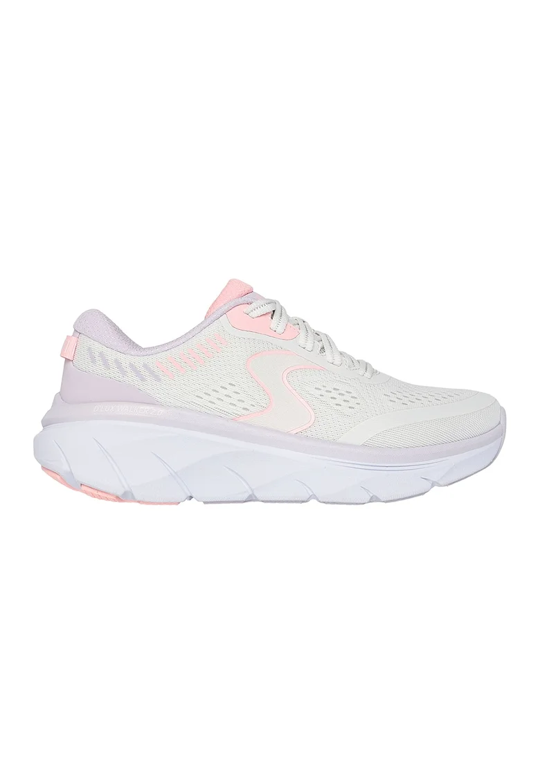 Pantofi sport de piele ecologica cu sireturi, Roz/Verde menta