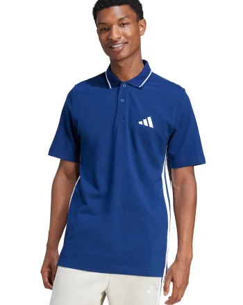 Tricou polo cu logo, Alb/Albastru inchis