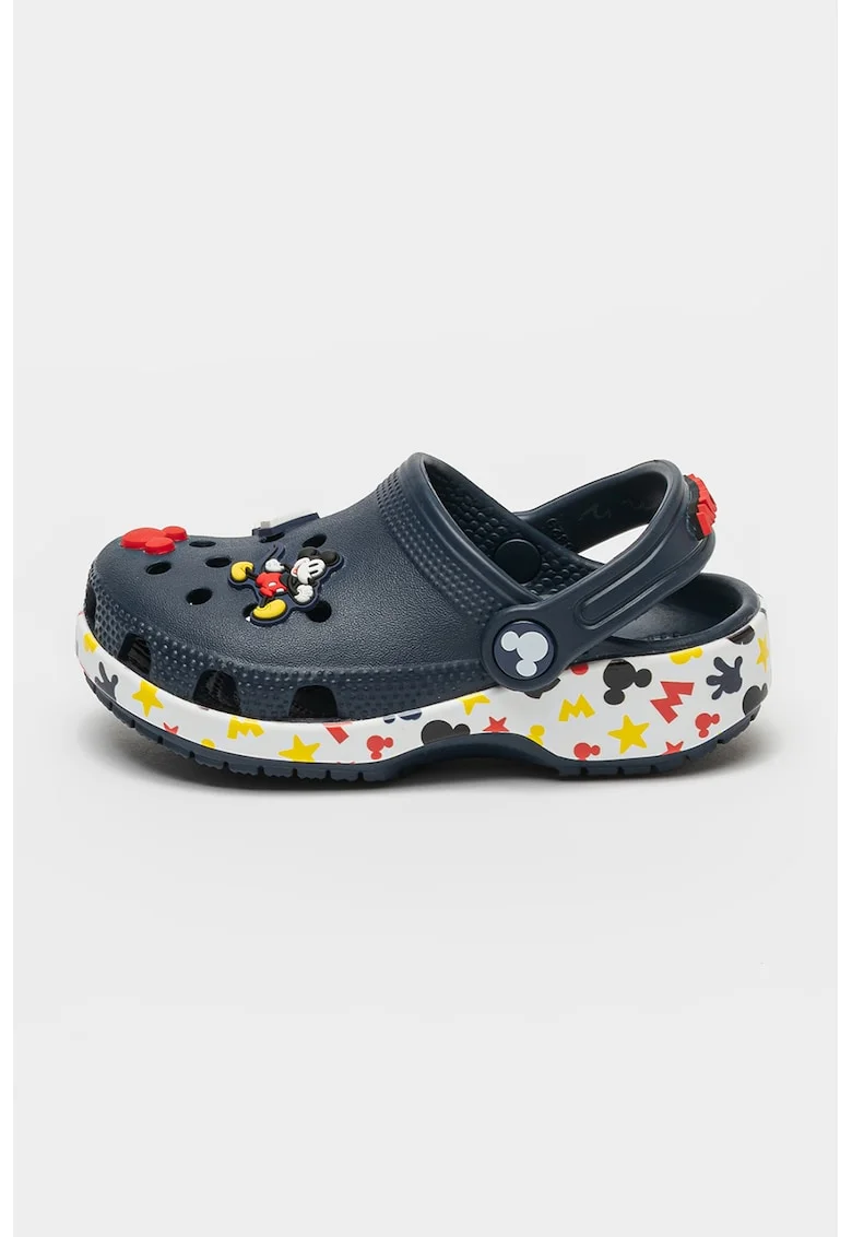 Saboti slingback cu imprimeu desene animate, Rosu/Alb optic/Bleumarin