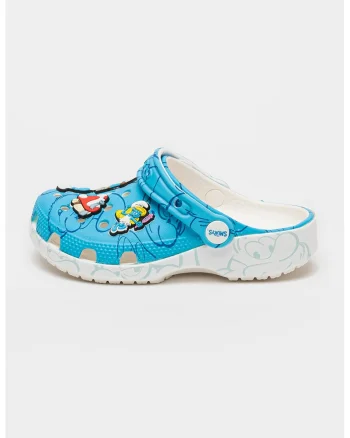 Saboti slingback cu model clasic si imprimeu desene animate, Rosu/Albastru pastel/Alb optic