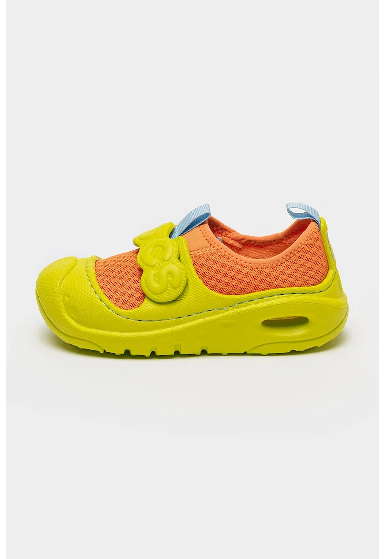 Pantofi cu inchidere velcro pentru apa Swiftwater Splash, Albastru pastel/Galben/Portocaliu mandarina