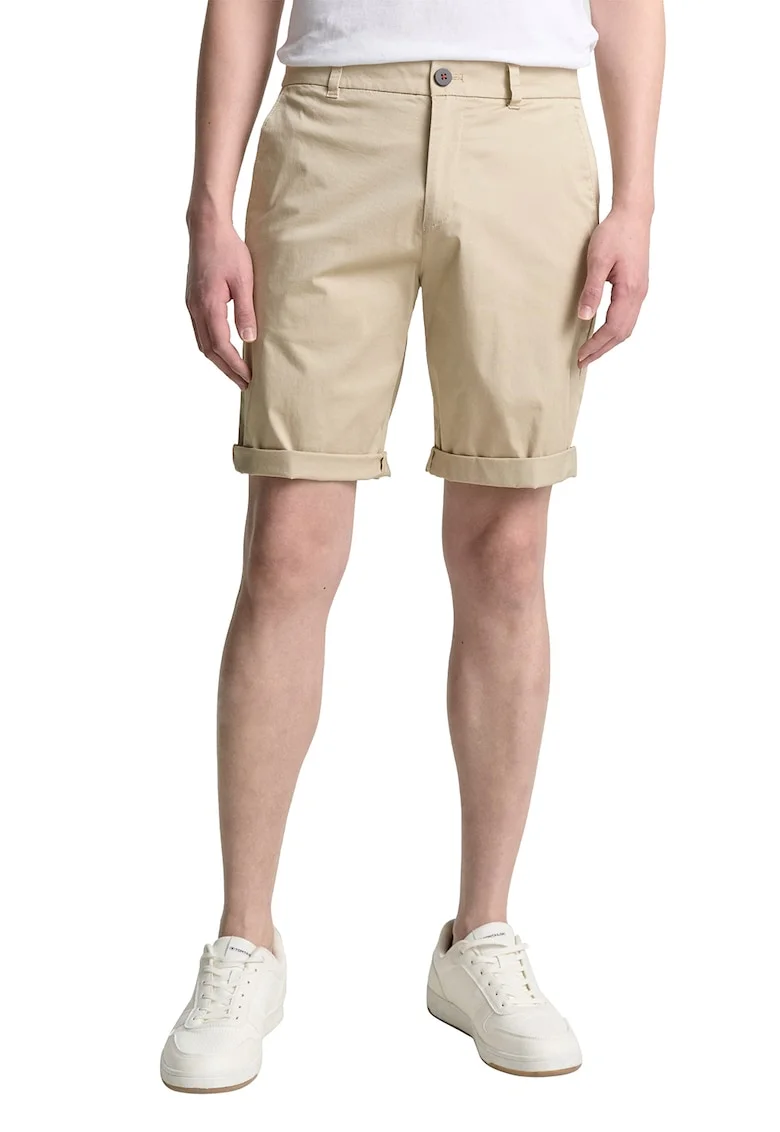 Pantaloni scurti din amestec de bumbac, Bej deschis