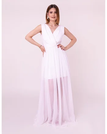 Rochie lunga Pure Essence, Alb