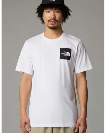 Tricou cu decolteu la baza gatului si logo pe piept, Alb/Negru